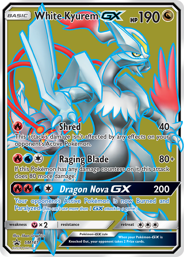 Sun & Moon Promo White Kyurem GX #141